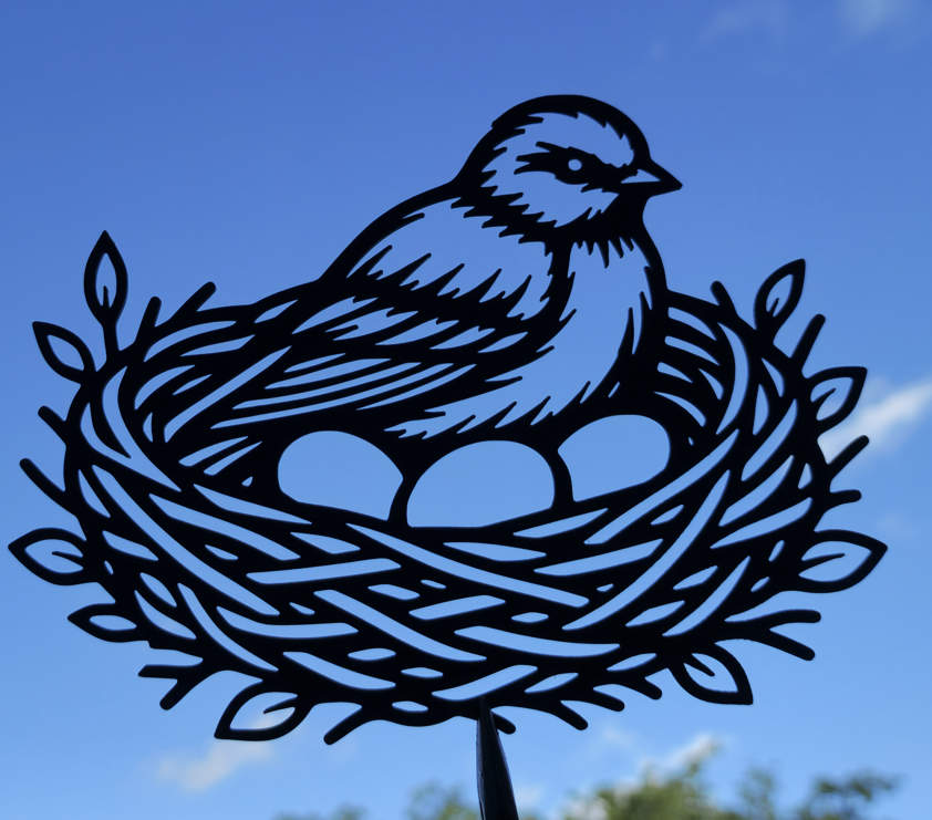 Vogelnester Eier Wandkunst Wandbild Wanddeko Wanddekoration Tierfigur Deko