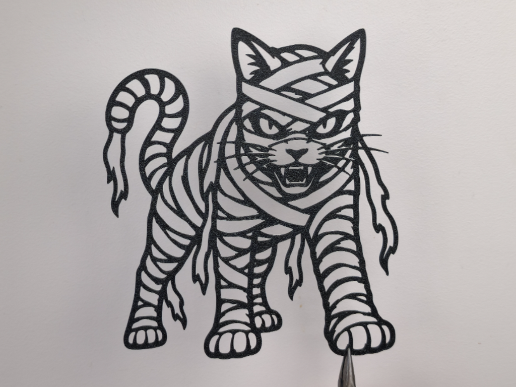 Mumienkatzen-Wandkunst Wandbild Wanddeko Wanddekoration Halloween Deko
