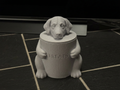 Deko-Dose Golden Retriever mit Deckel