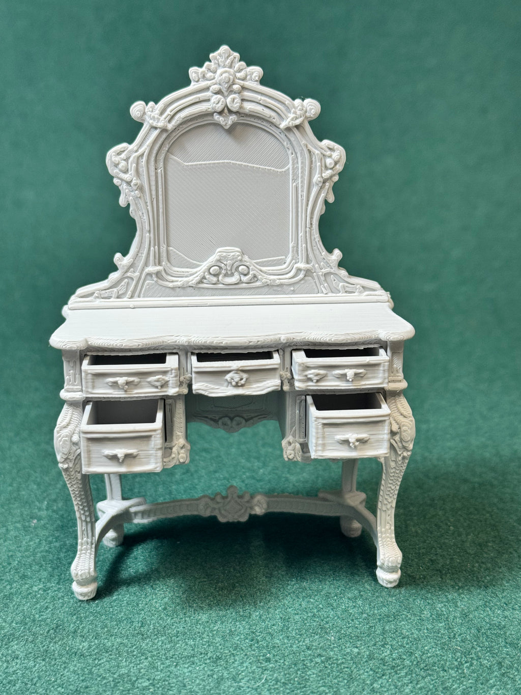 Rosemere Schminktisch 1:12 Puppenhaus Miniatur Puppenstube Diorama Vintage