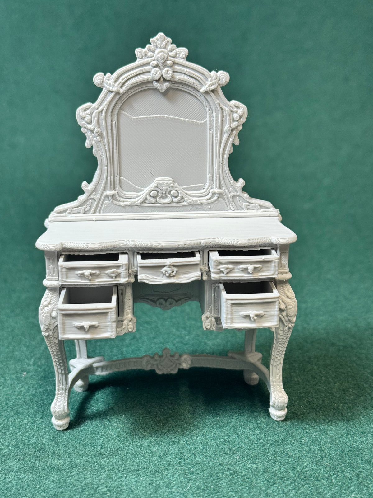 Rosemere Schminktisch 1:12 Puppenhaus Miniatur Puppenstube Diorama Vintage