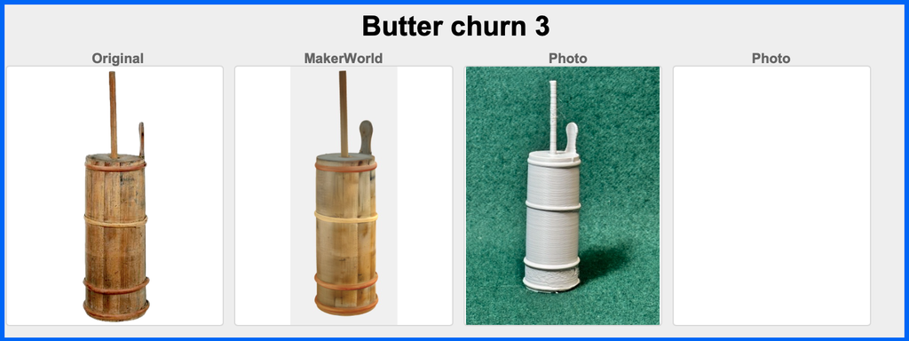 Puppenhaus Mini Viktorianisches Butterfass 3 Miniatur 1:12 Puppenstube
