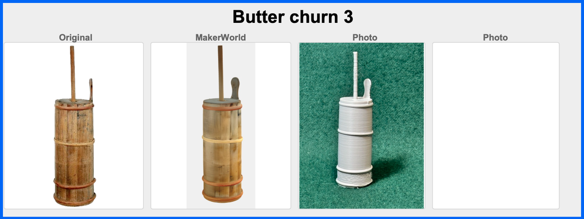 Puppenhaus Mini Viktorianisches Butterfass 3 Miniatur 1:12 Puppenstube