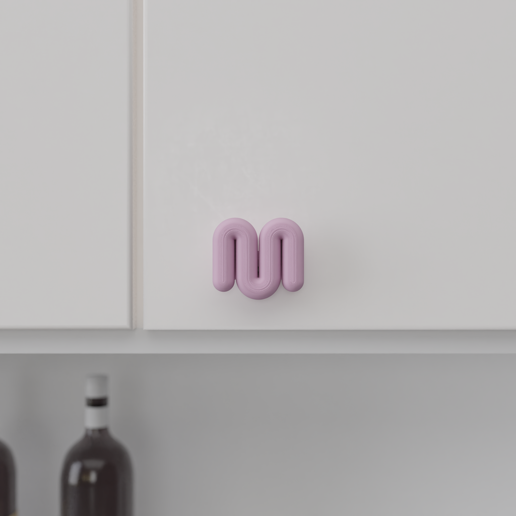 Schrankgriff Wellen-Design klassisch