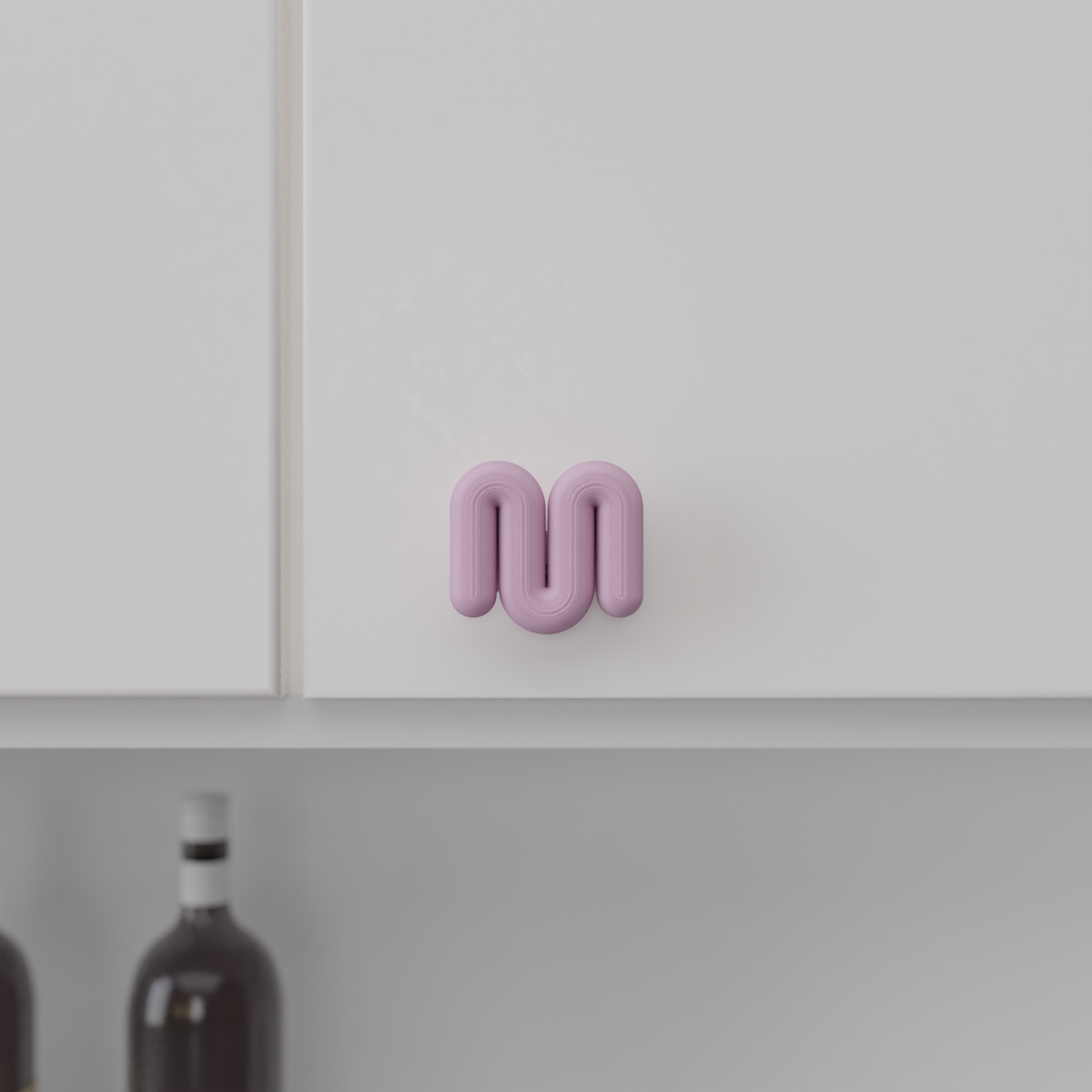 Schrankgriff Wellen-Design klassisch