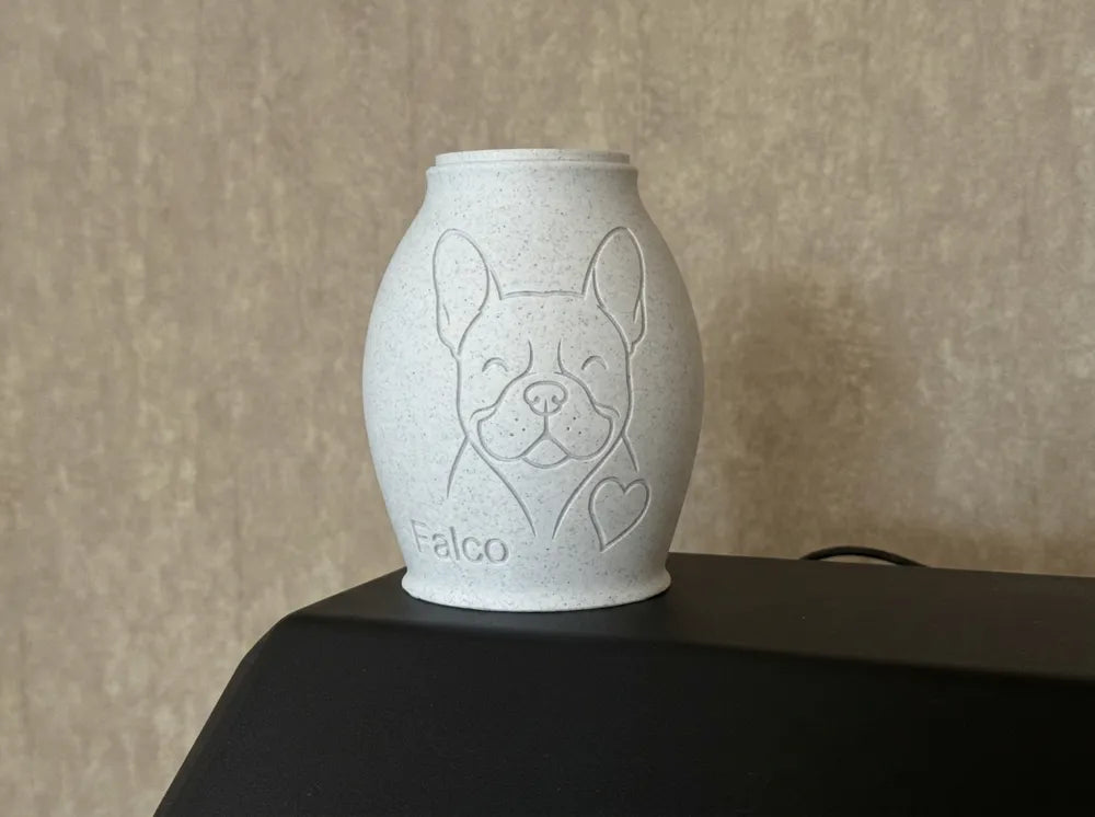 Tierurne Französische Bulldogge Linien-Design