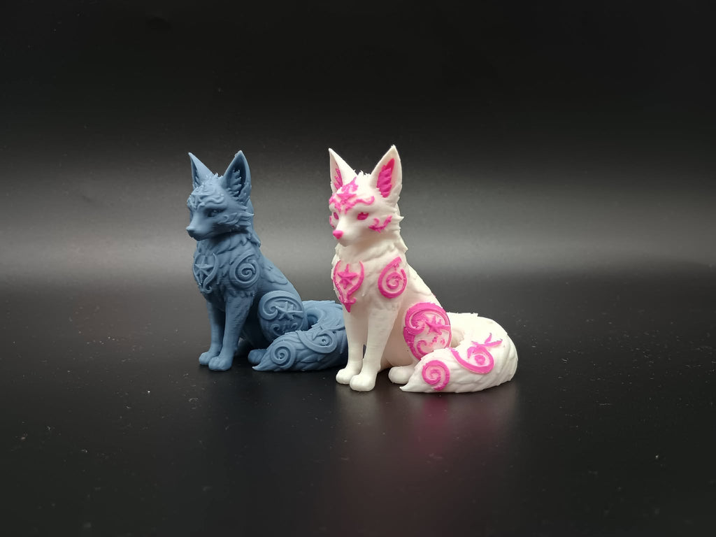 Mehrfarbige Sternenlicht-Fuchs-Figur