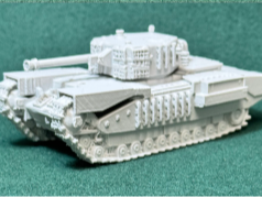 Zweiter Weltkrieg Großbritannien Mk. IV CHURCHILL + 12 verschiedene Figur Deko
