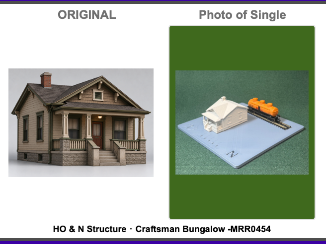 HO & N Struktur Handwerker-Bungalow Modelleisenbahn H0 Spur N Diorama