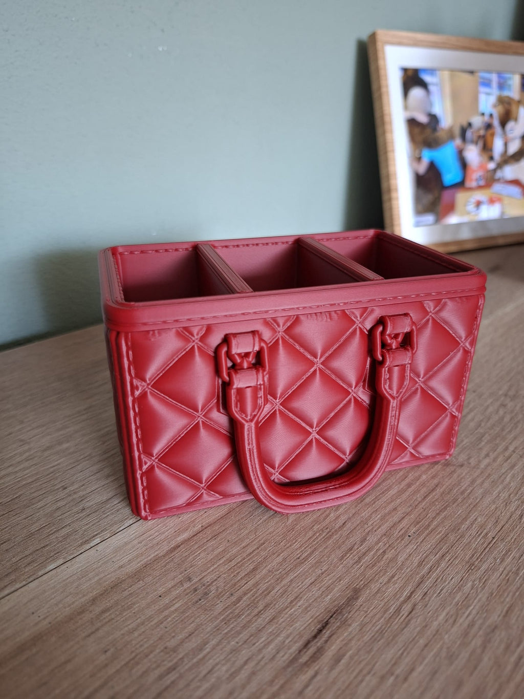 Luxuriöse Schreibtisch-Organizer-Tasche Figur Deko Statue Skulptur Vitrine