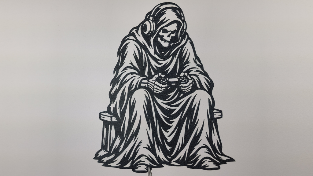 Sensemann Gamer Wandkunst Deko Wandbild Wanddeko Wanddekoration Halloween