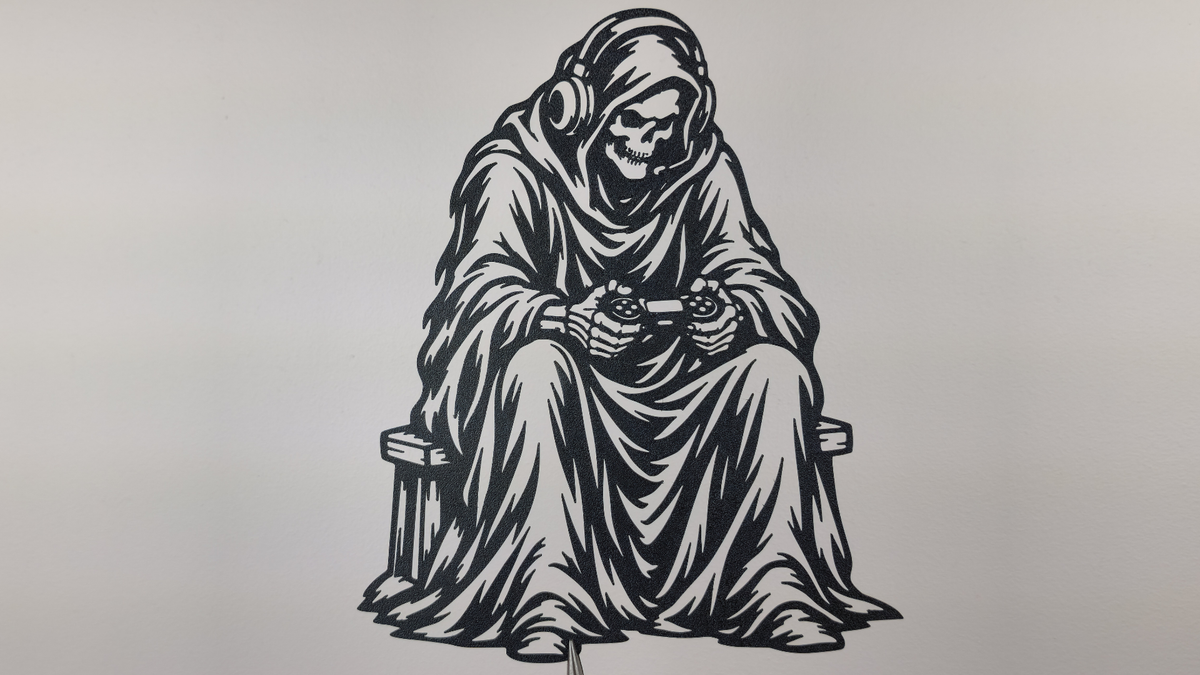 Sensemann Gamer Wandkunst Deko Wandbild Wanddeko Wanddekoration Halloween