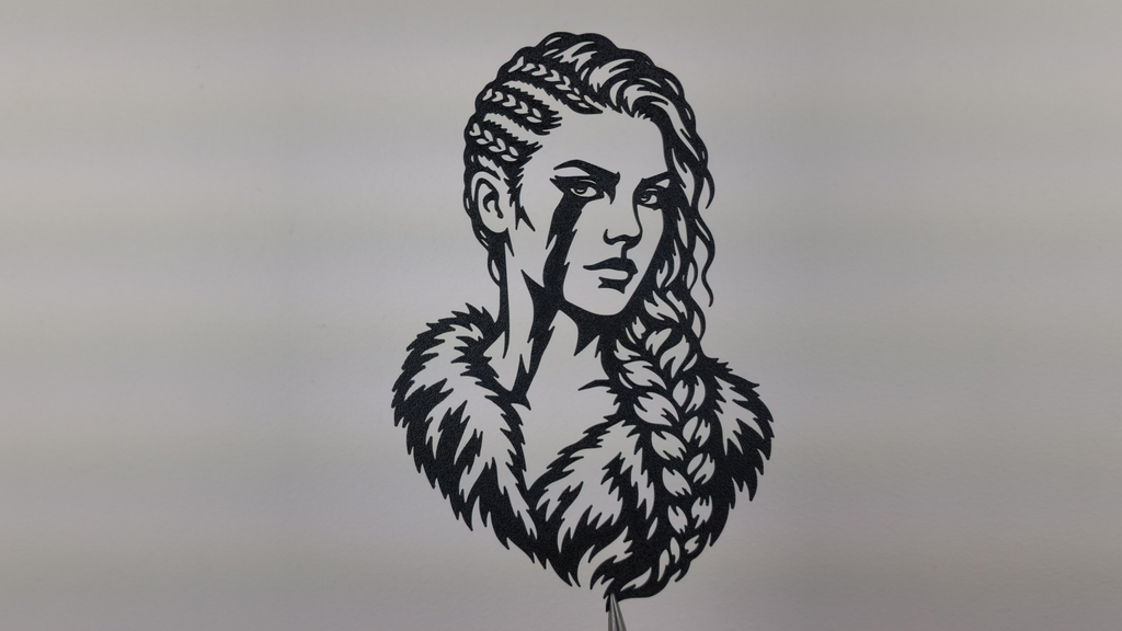 Wikinger Schildmaid Frau Wandkunst Dekoration Wandbild Wanddeko Wohnzimmer