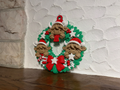 Weihnachtskranz mit Hochlandrindern Türkranz Deko