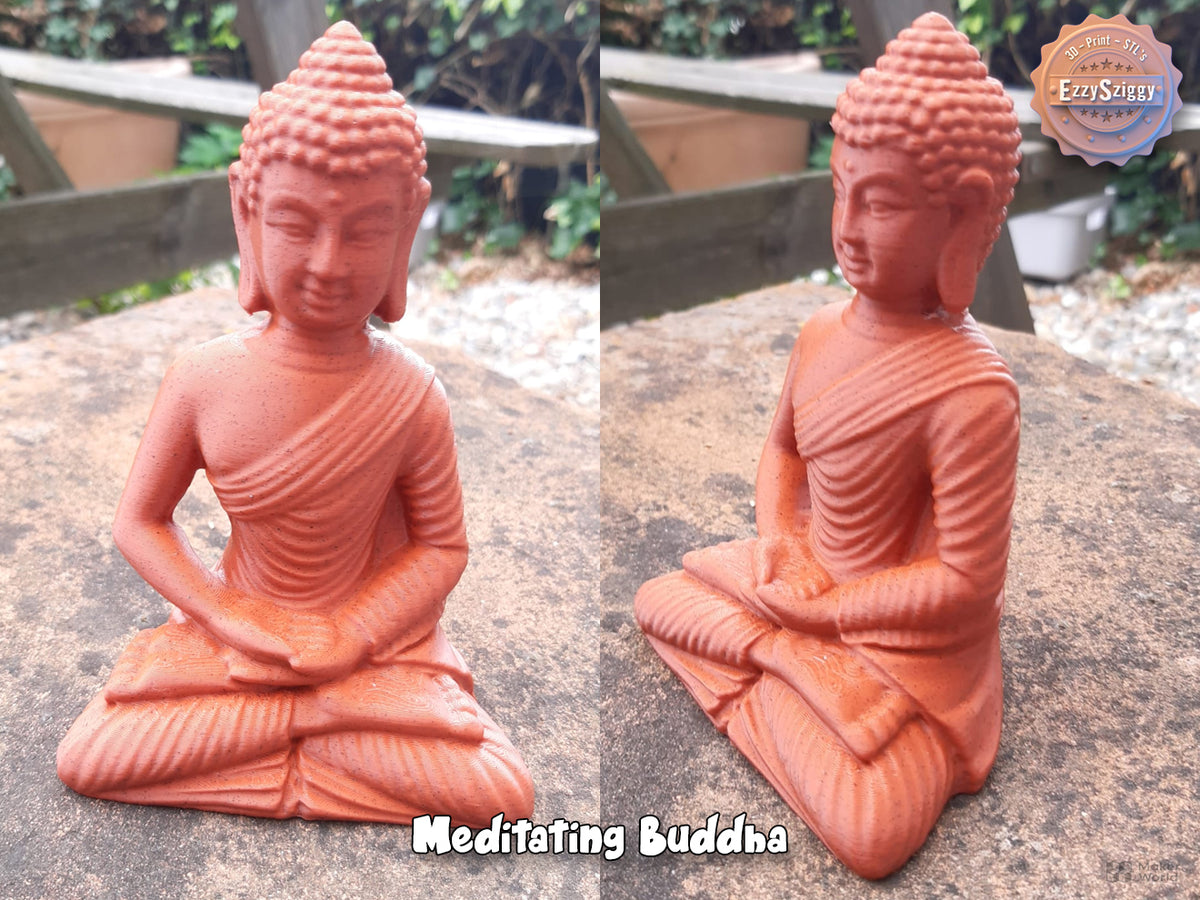 Meditierend Buddha Figur Deko Statue Mythologie Antik Skulptur Dekoration