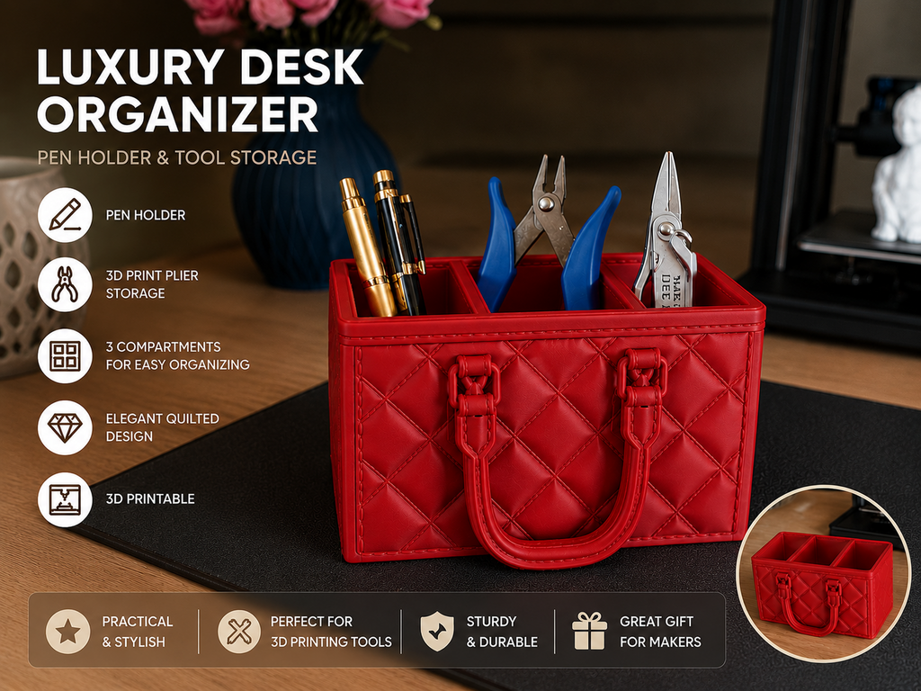 Luxuriöse Schreibtisch-Organizer-Tasche Figur Deko Statue Skulptur Vitrine