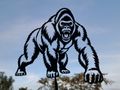 Wütender Gorilla im Ansturm Wandkunst Dekor Wandbild Wanddeko Tierfigur