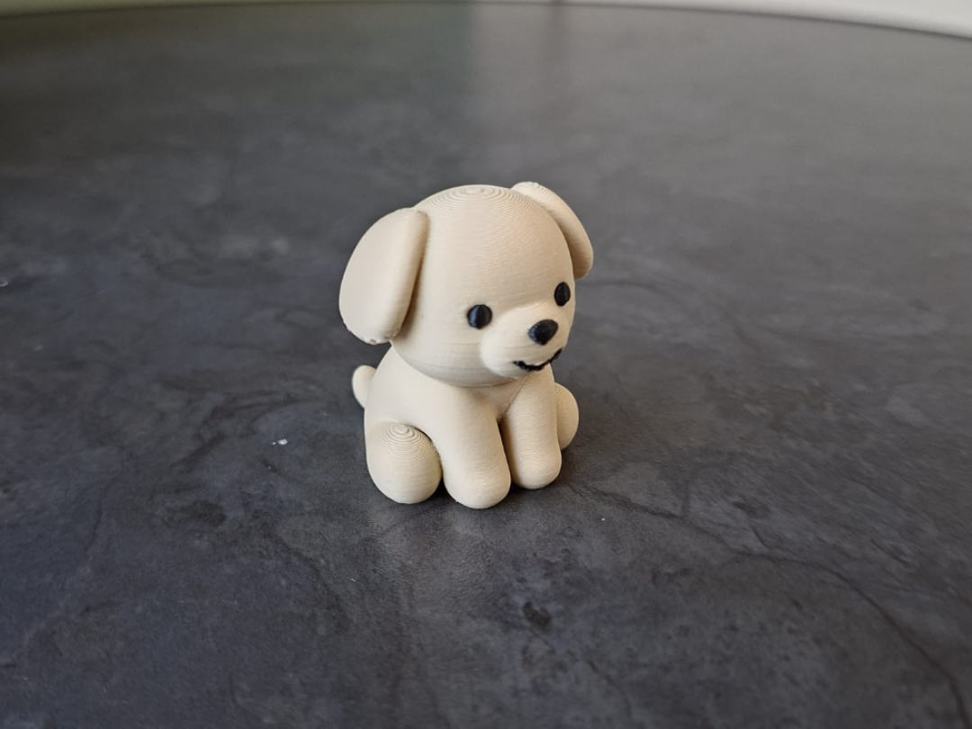 Winziger glücklicher Welpe Figur Deko Statue Tierfigur Tiere Tierliebhaber