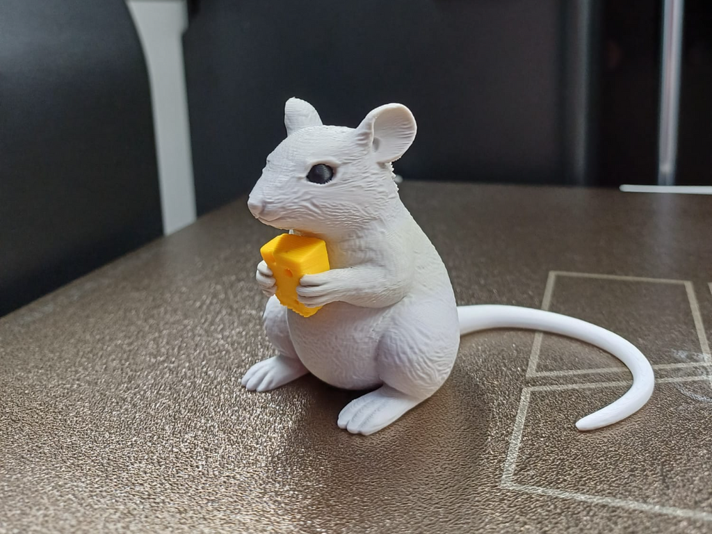 Käsedieb-Maus Figur Deko Statue Tierfigur Tiere Tierliebhaber Geschenk süß