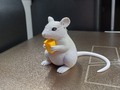 Käsedieb-Maus Figur Deko Statue Tierfigur Tiere Tierliebhaber Geschenk süß