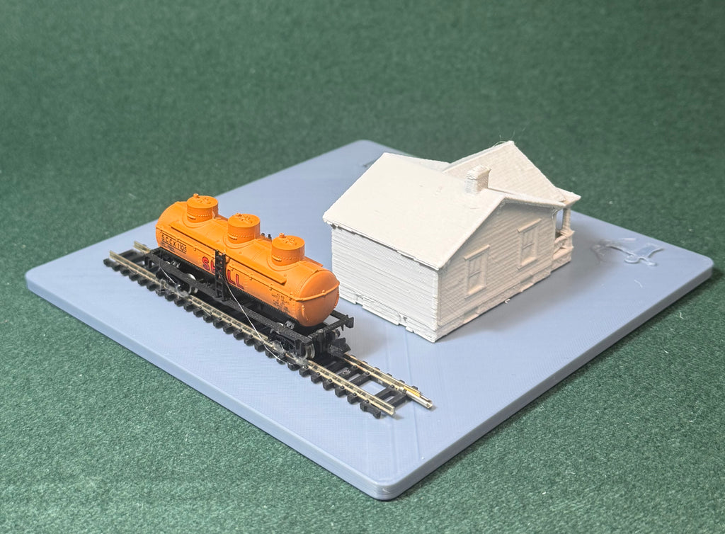 HO & N Struktur Handwerker-Bungalow Modelleisenbahn H0 Spur N Diorama