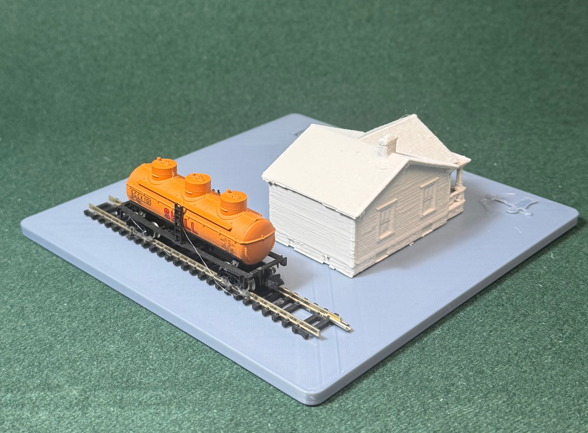 HO & N Struktur Handwerker-Bungalow Modelleisenbahn H0 Spur N Diorama