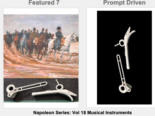 Napoleon-Serie Band 18 Musikinstrumente Figur Deko Statue Puppenhaus Vitrine