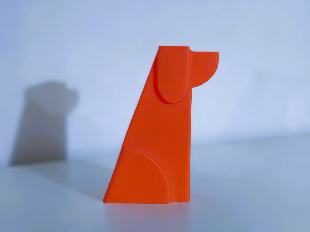 Hund kubisch minimalistisch Skulptur