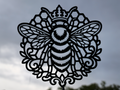 Königin Bienenwabe Mandala Wandkunst Wandbild Wanddeko Wanddekoration Deko