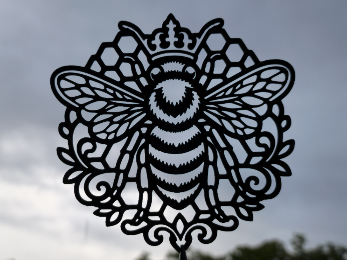 Königin Bienenwabe Mandala Wandkunst Wandbild Wanddeko Wanddekoration Deko