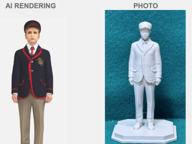 Nachbar Ashcombes Sohn Julian Figur Deko Statue Puppenhaus Miniatur Vitrine