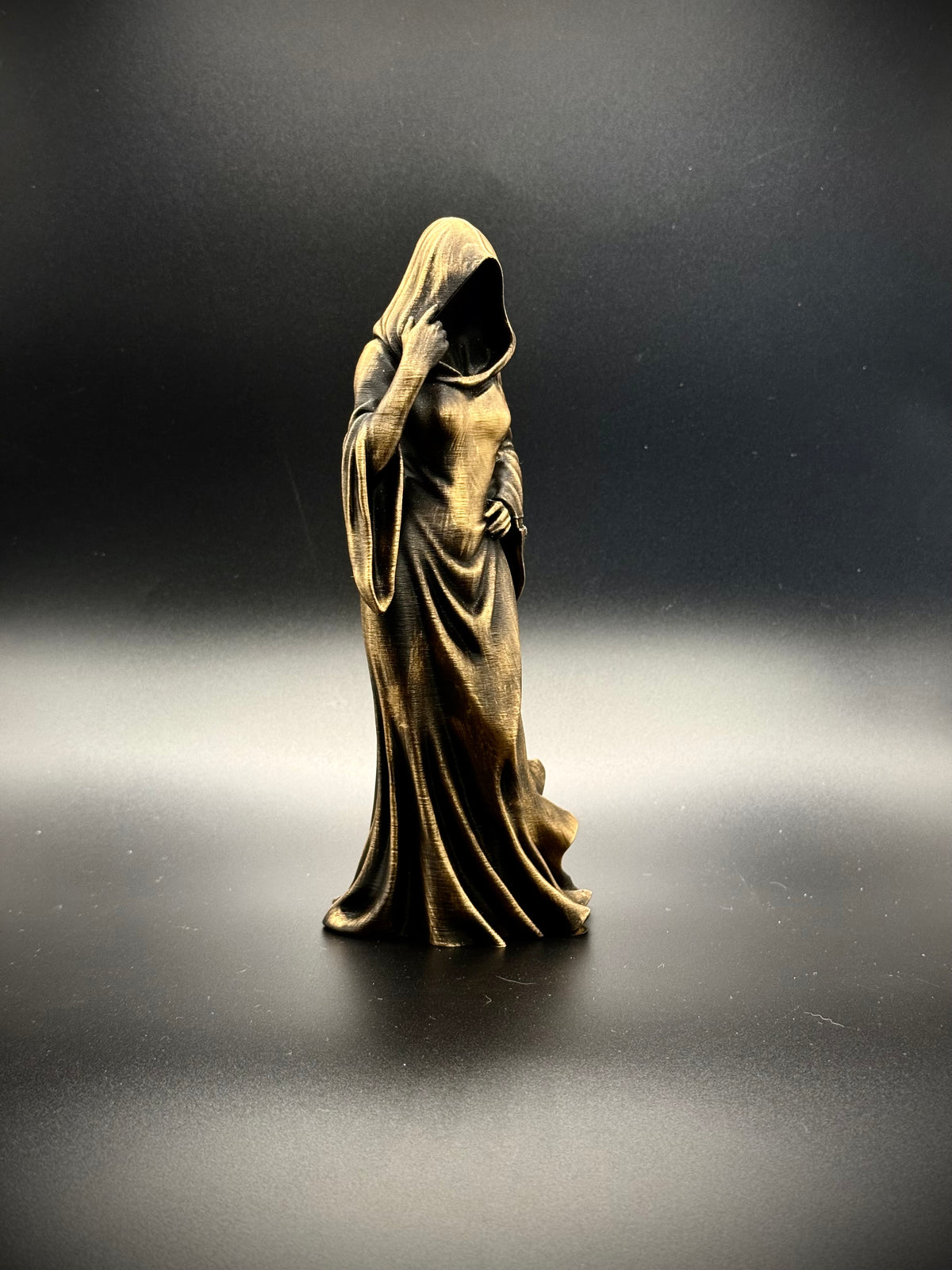 Figur Sensenfrau gesichtslos Gothic Deko