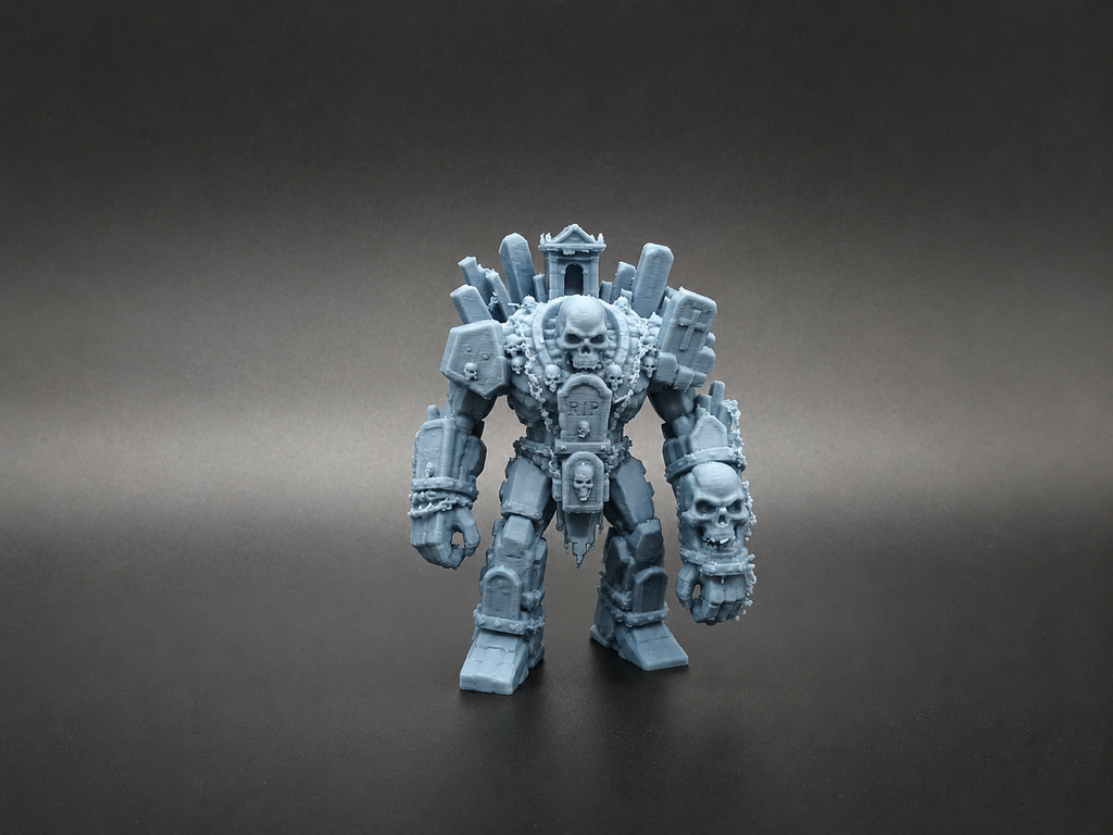 Gotischer Friedhof Steingolem Fantasy Mini RPG