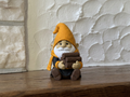 Figur Wichtel am Lagerfeuer Deko