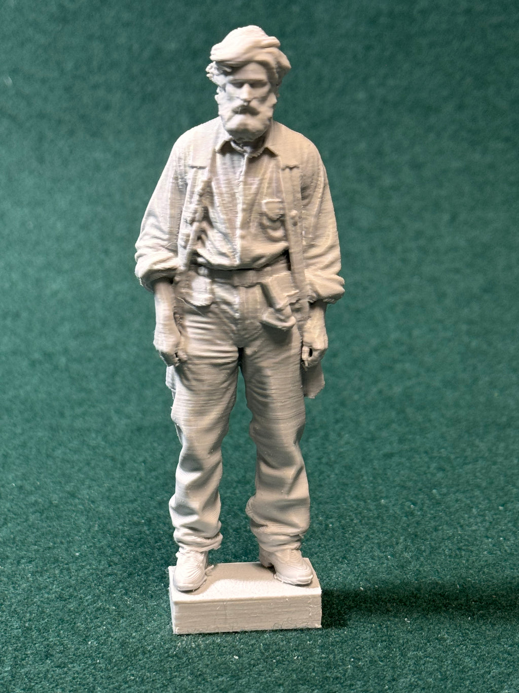 1880er Jahre 7 amerikanische Männer der Unterschicht Figur Deko Statue