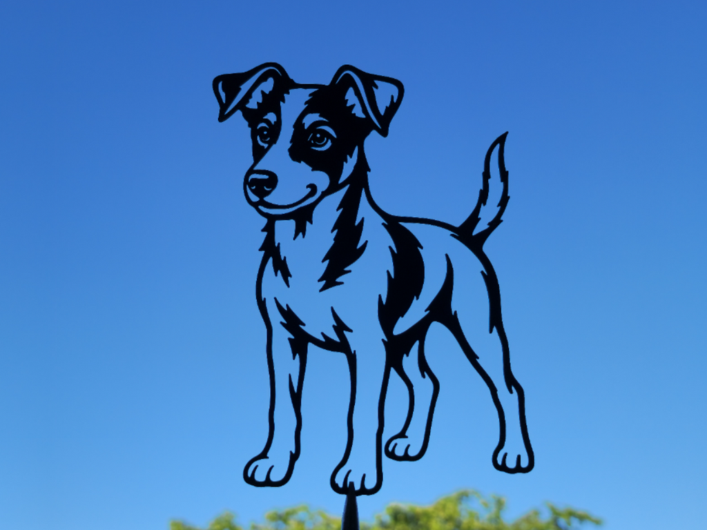 Jack Russell Terrier Wandkunst Wandbild Wanddeko Wanddekoration Tierfigur