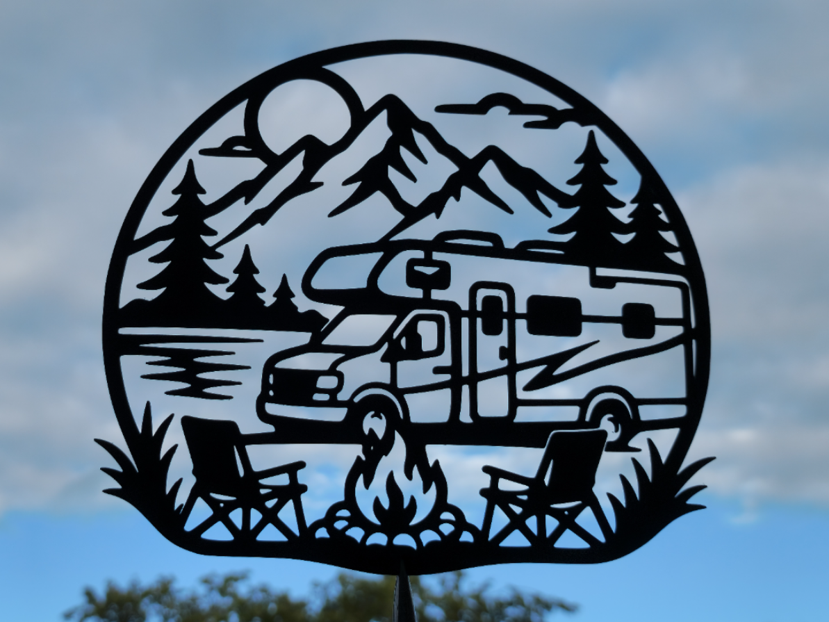 Wohnmobil-Camping Wandkunst Wandbild Wanddeko Wanddekoration Wohnzimmer