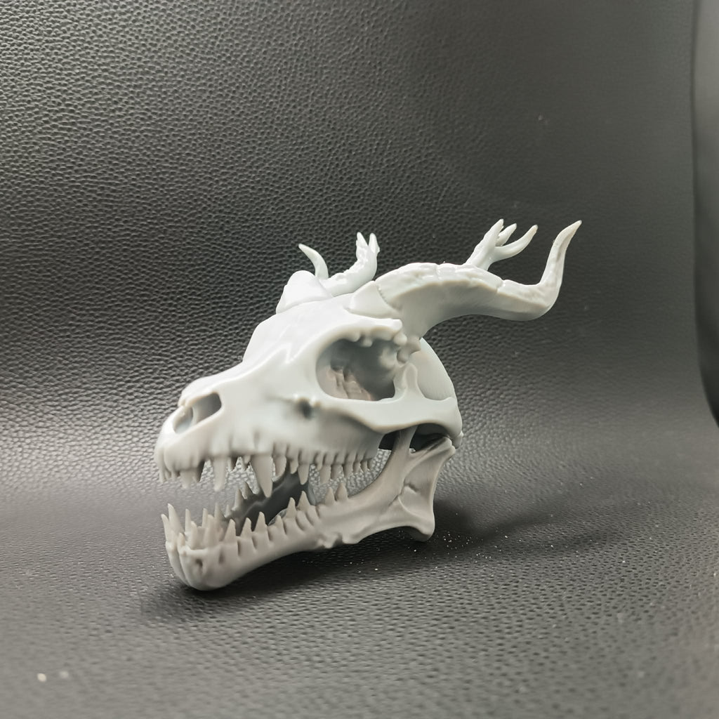 Realistischer Drachenschädel Figur Deko