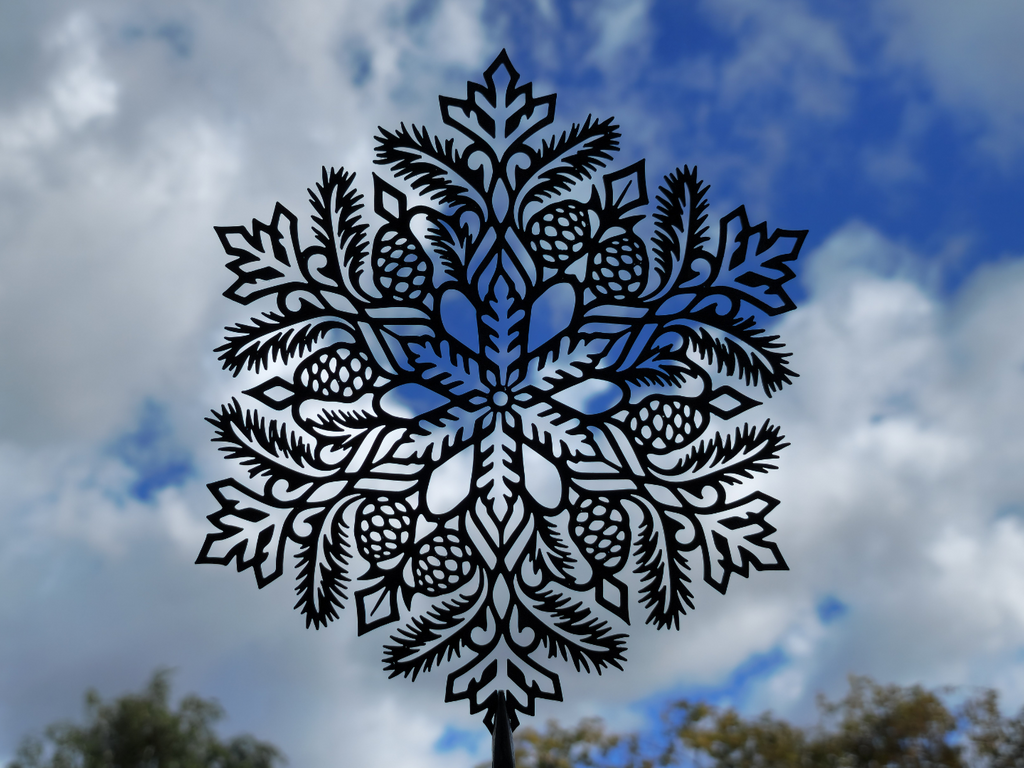 Herbst-Eichel-Mandala Wandkunst-Dekor Wandbild Wanddeko Wanddekoration
