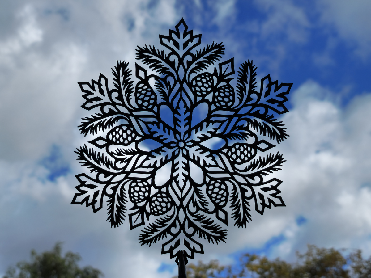 Herbst-Eichel-Mandala Wandkunst-Dekor Wandbild Wanddeko Wanddekoration