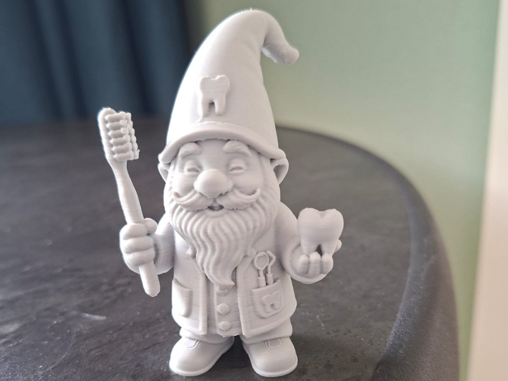Zahnarztgnom Figur Deko Statue Fantasy Mittelalter Rollenspiel Gartenzwerg