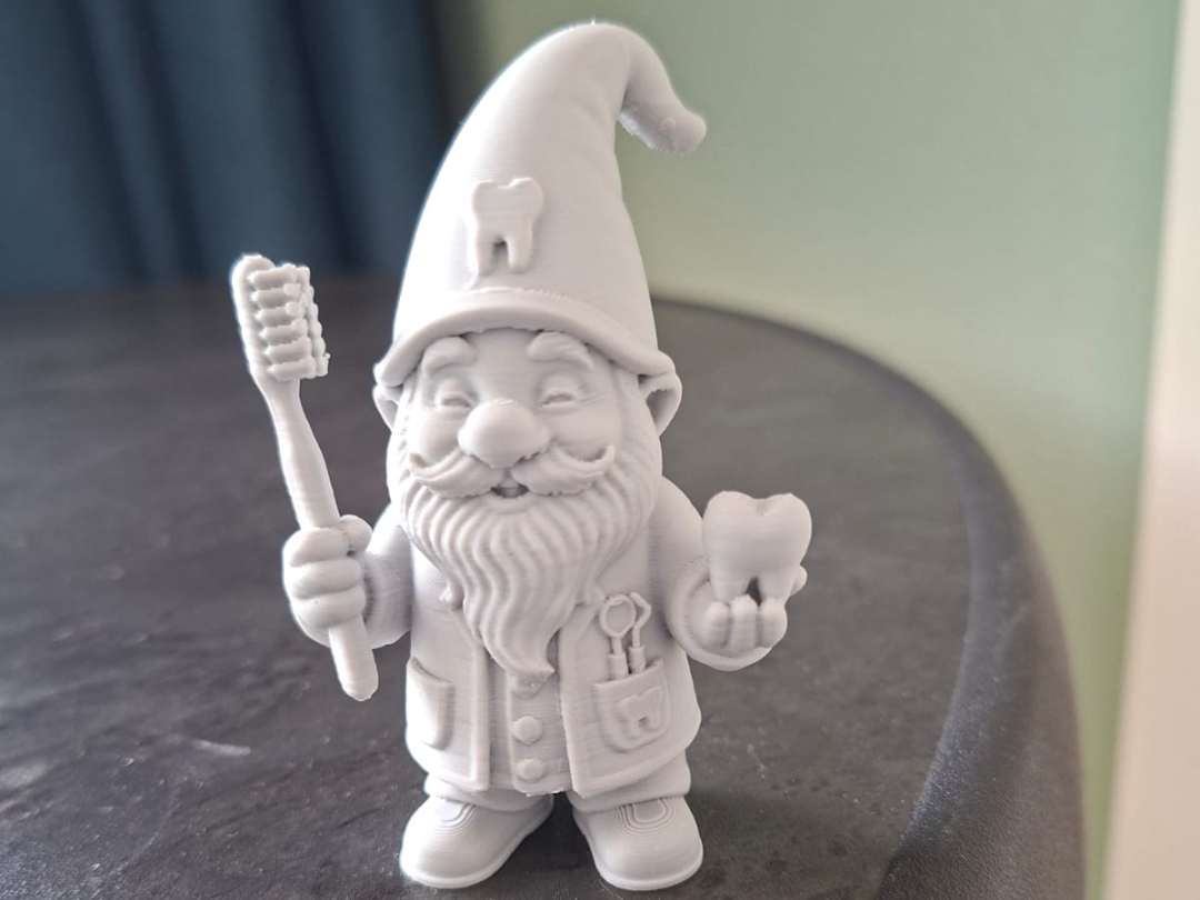 Zahnarztgnom Figur Deko Statue Fantasy Mittelalter Rollenspiel Gartenzwerg