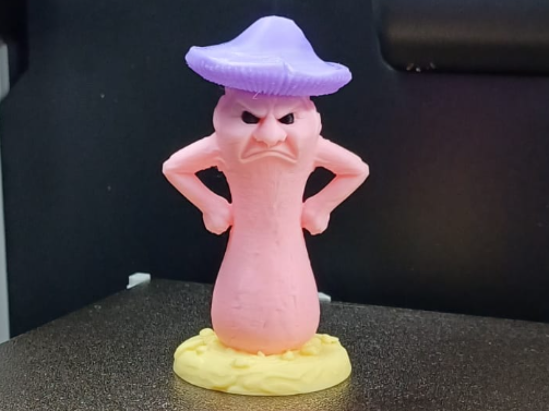Mürrischer Pilz-Boss Figur Deko Statue Fantasy Mittelalter Rollenspiel