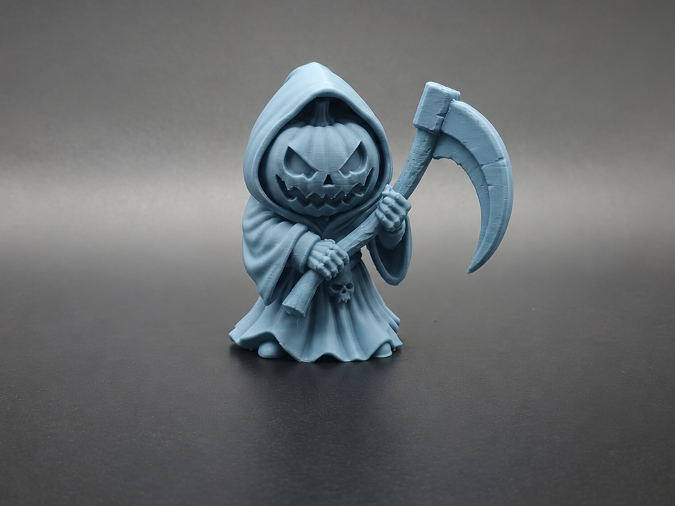 Grim Grin Chibi Kürbiskürbis-Sensenmann Figur Deko