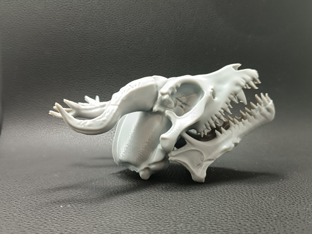Realistischer Drachenschädel Figur Deko