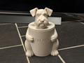 Deko-Dose Schnauzer mit Deckel