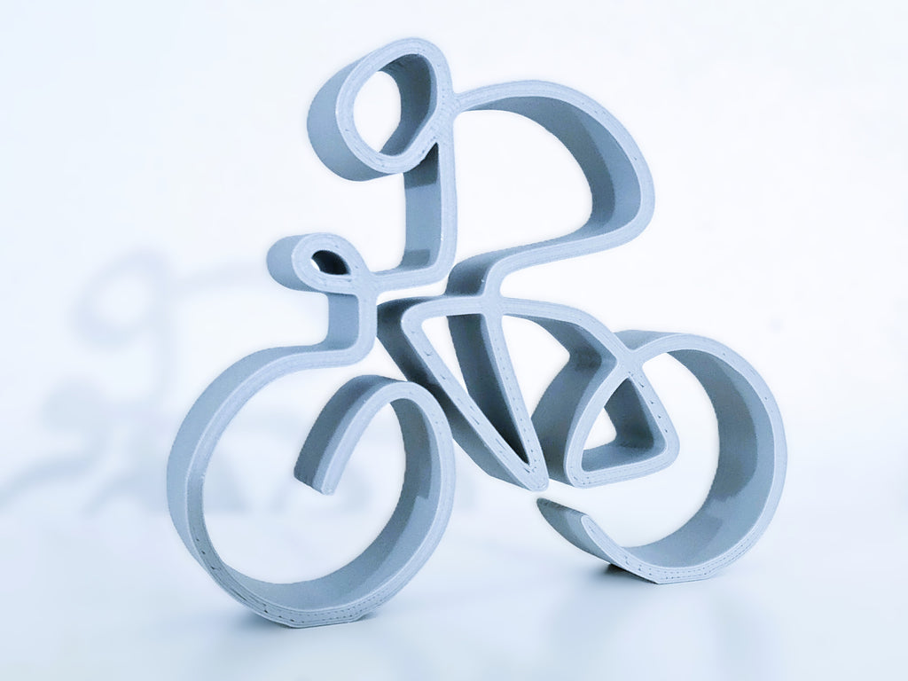 Fahrrad Linienkunst Skulptur