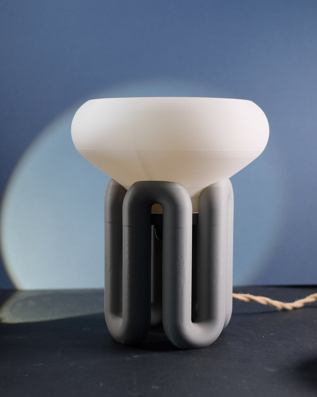 Lampenfuß Wellen-Design (ohne Elektrik)