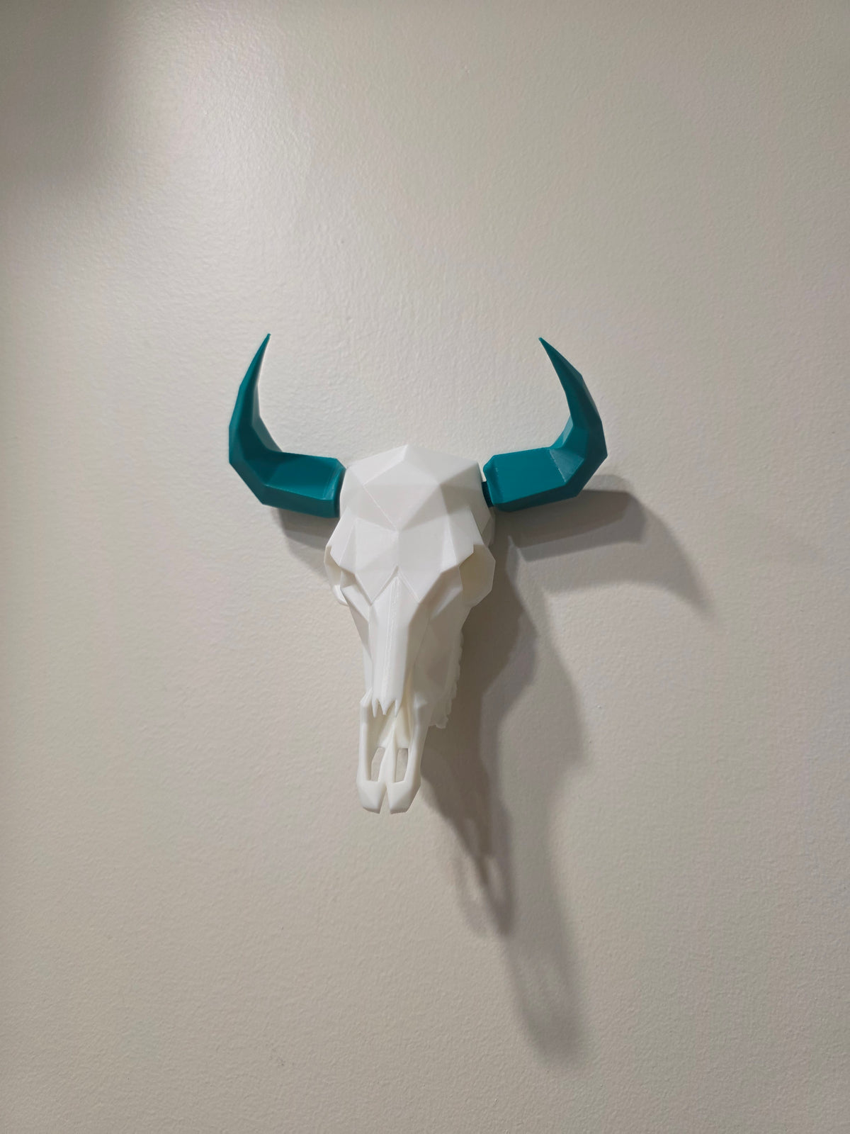 Stierschädel Wanddeko Low Poly