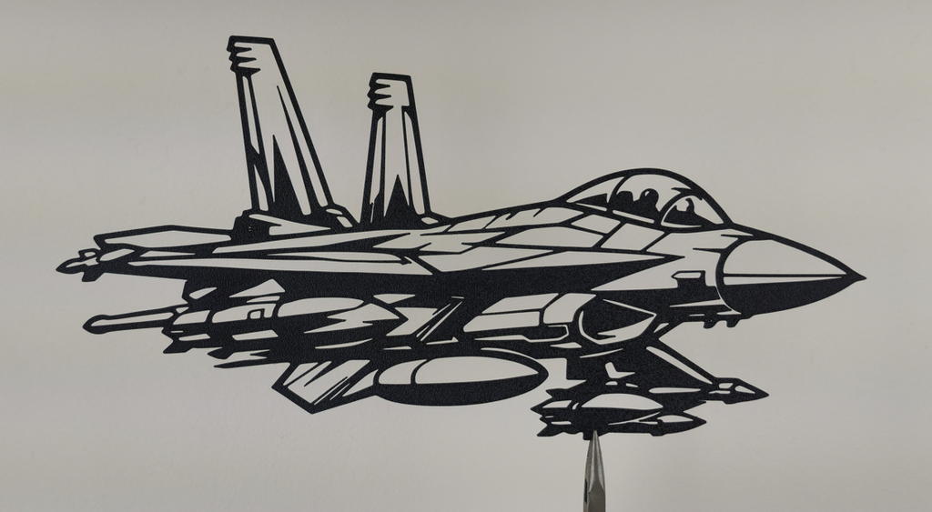 Kampfjet Wandkunst Wandbild Wanddeko Wanddekoration Wohnzimmer Deko